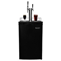 Cold Brew Coffee Kegerator - Dual Tap for Iced and Nitro Coffee / 
